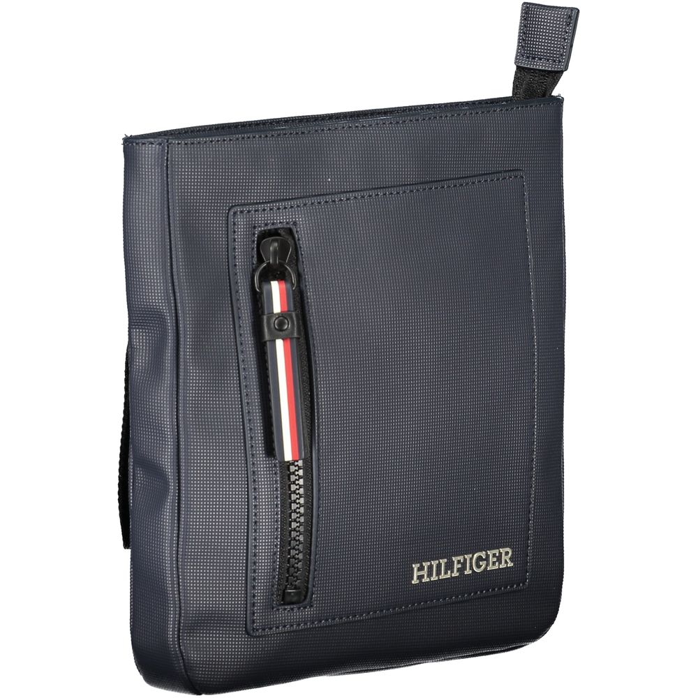 Tommy Hilfiger Navy Polyurethane Men's Shoulder Bag