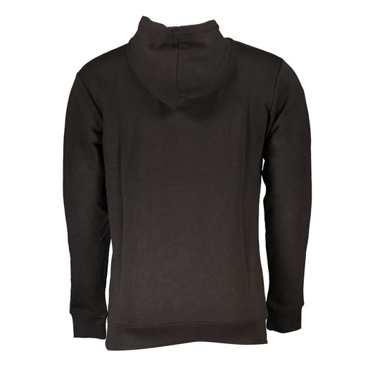 Sudadera con capucha de algodón negra para hombre Cavalli Class
