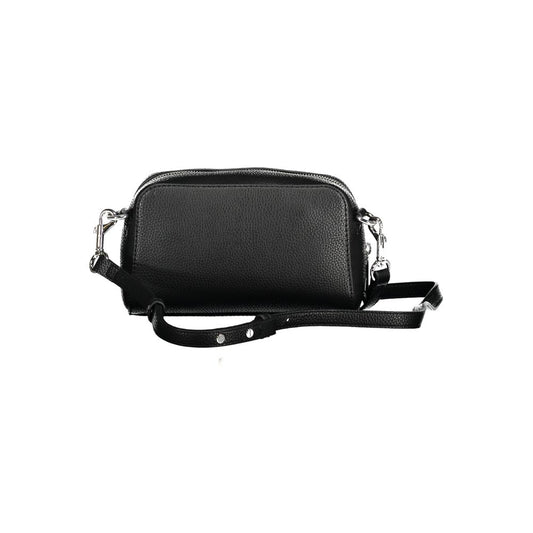 Tommy Hilfiger Bolso de hombro de poliuretano negro para mujer