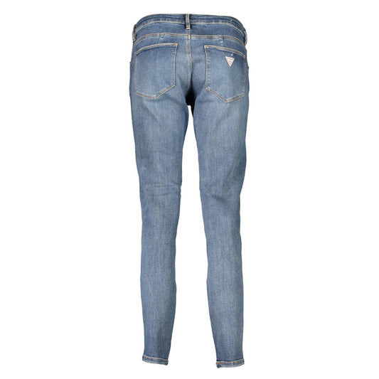 Guess Jeans Blu Cotton Vaqueros ajustados para mujer