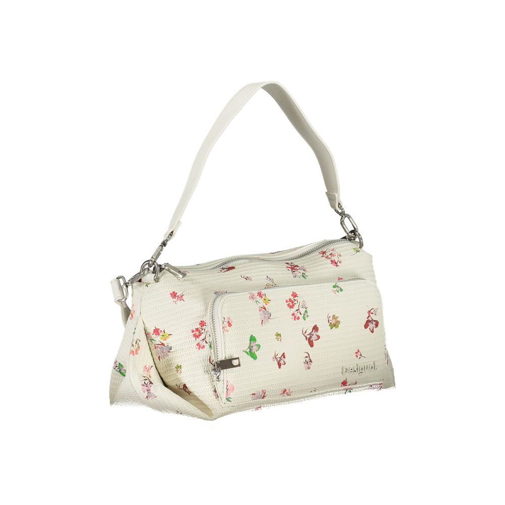 Bolso de mano Desigual de poliuretano blanco para mujer
