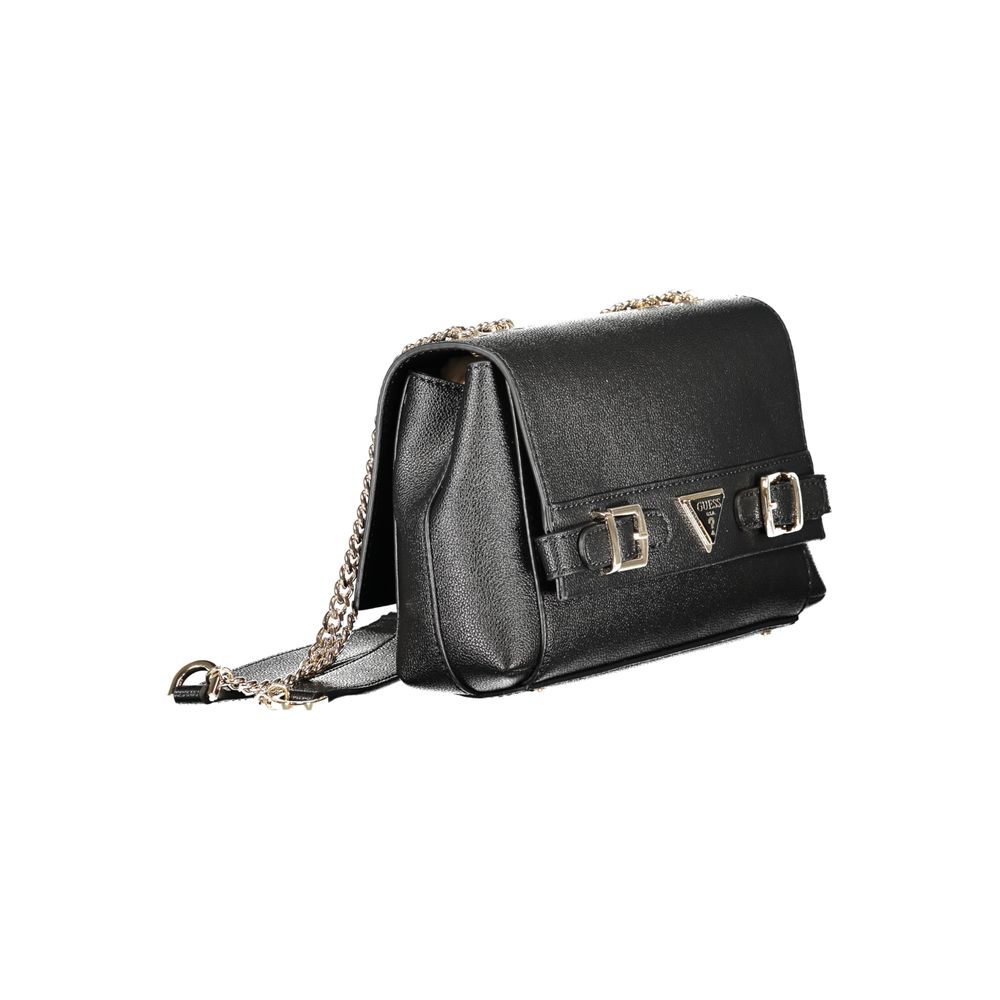 Bolso de mano Guess de poliuretano negro para mujer