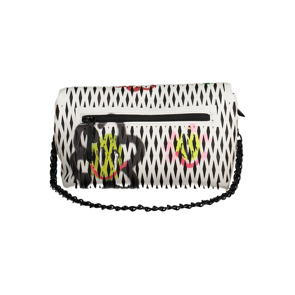 Bolso de mano Desigual de poliuretano blanco para mujer