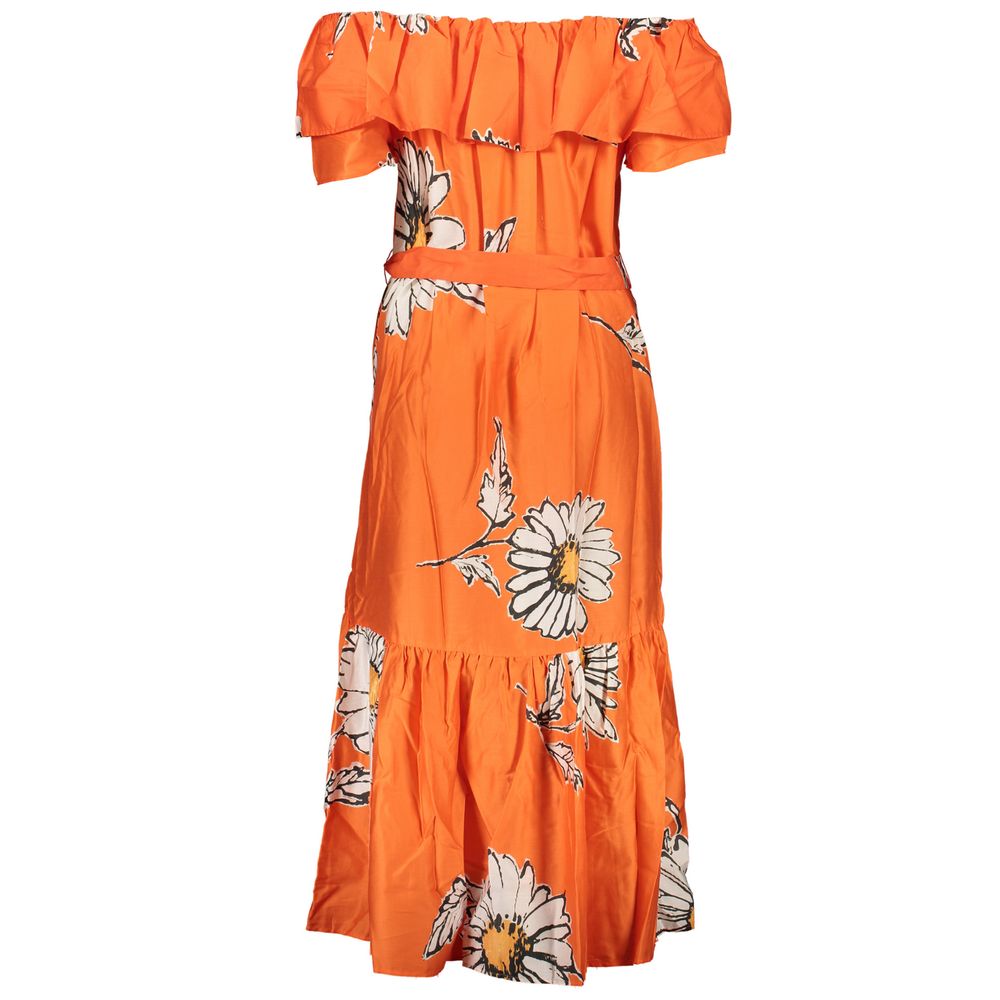 Desigual "Vestido de Algodón Naranja para Mujer"