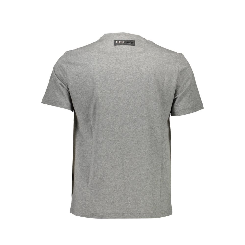 Camiseta de hombre de algodón gris Plein Sport