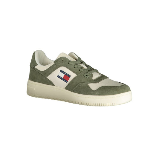 Zapatillas de Hombre Tommy Hilfiger Verde de Cuero