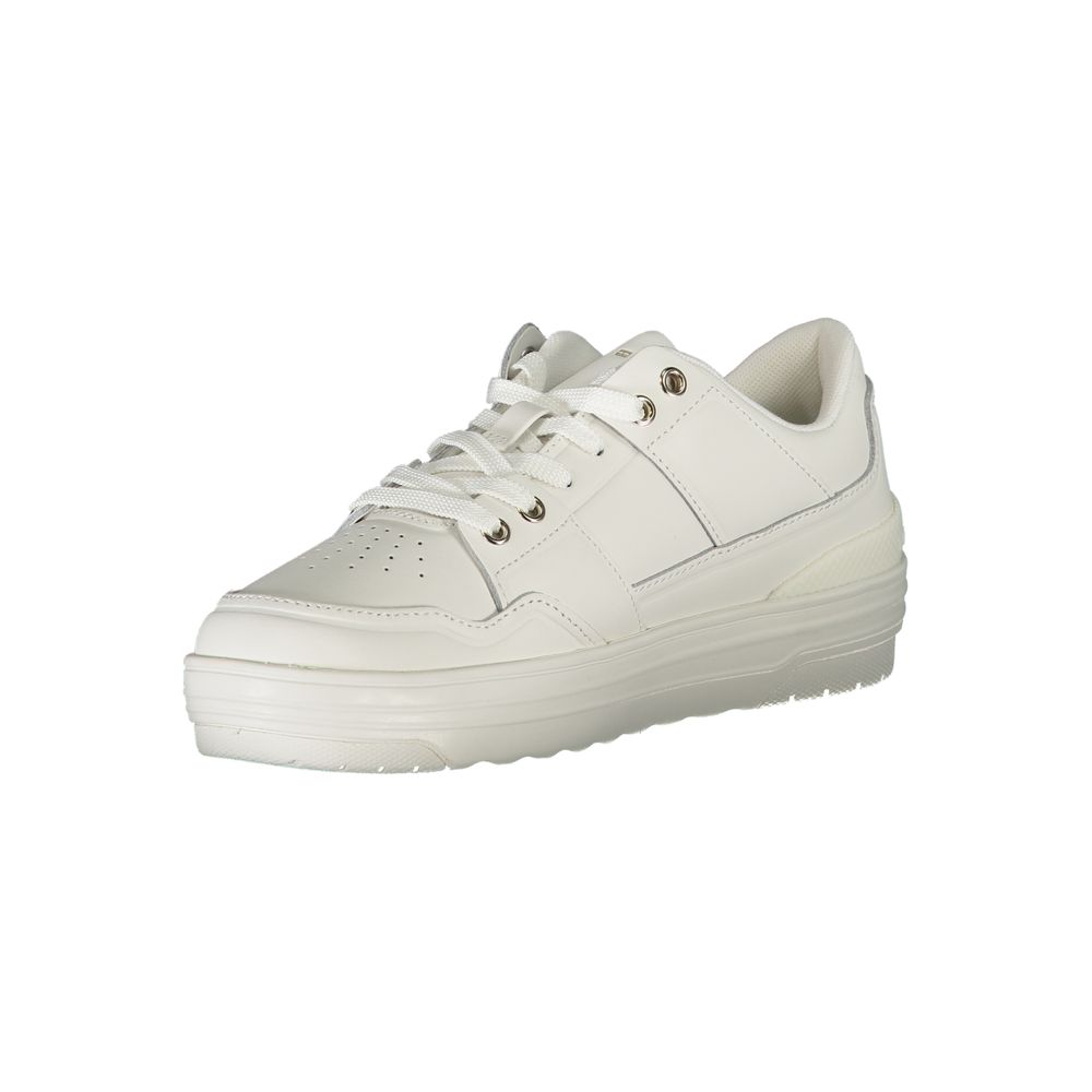 Zapatillas blancas de cuero para mujer Tommy Hilfiger