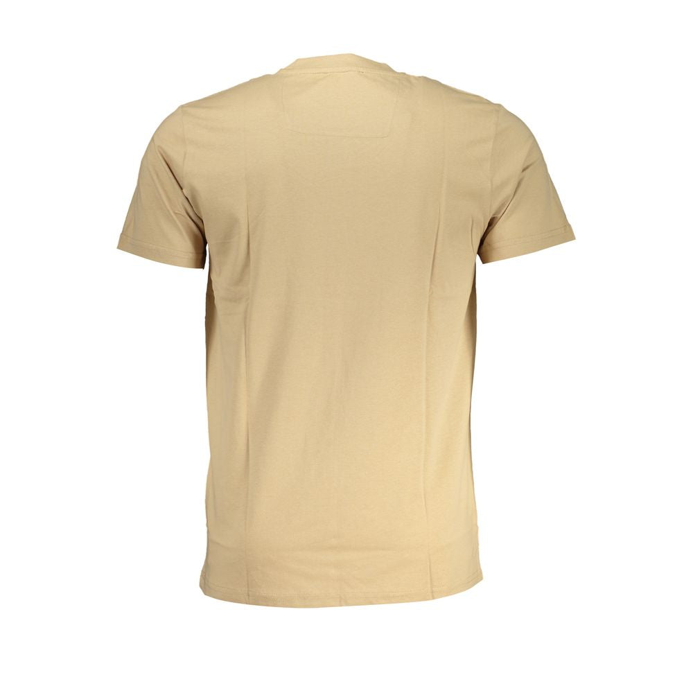 Camiseta de algodón beige para hombre Cavalli Class
