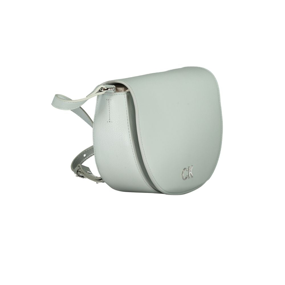 Bolso de mano Calvin Klein de poliuretano negro para mujer
