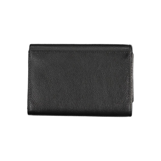 Cartera de mujer de poliuretano negro Mario Valentino