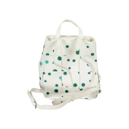 Mochila Desigual blanca de poliuretano para mujer