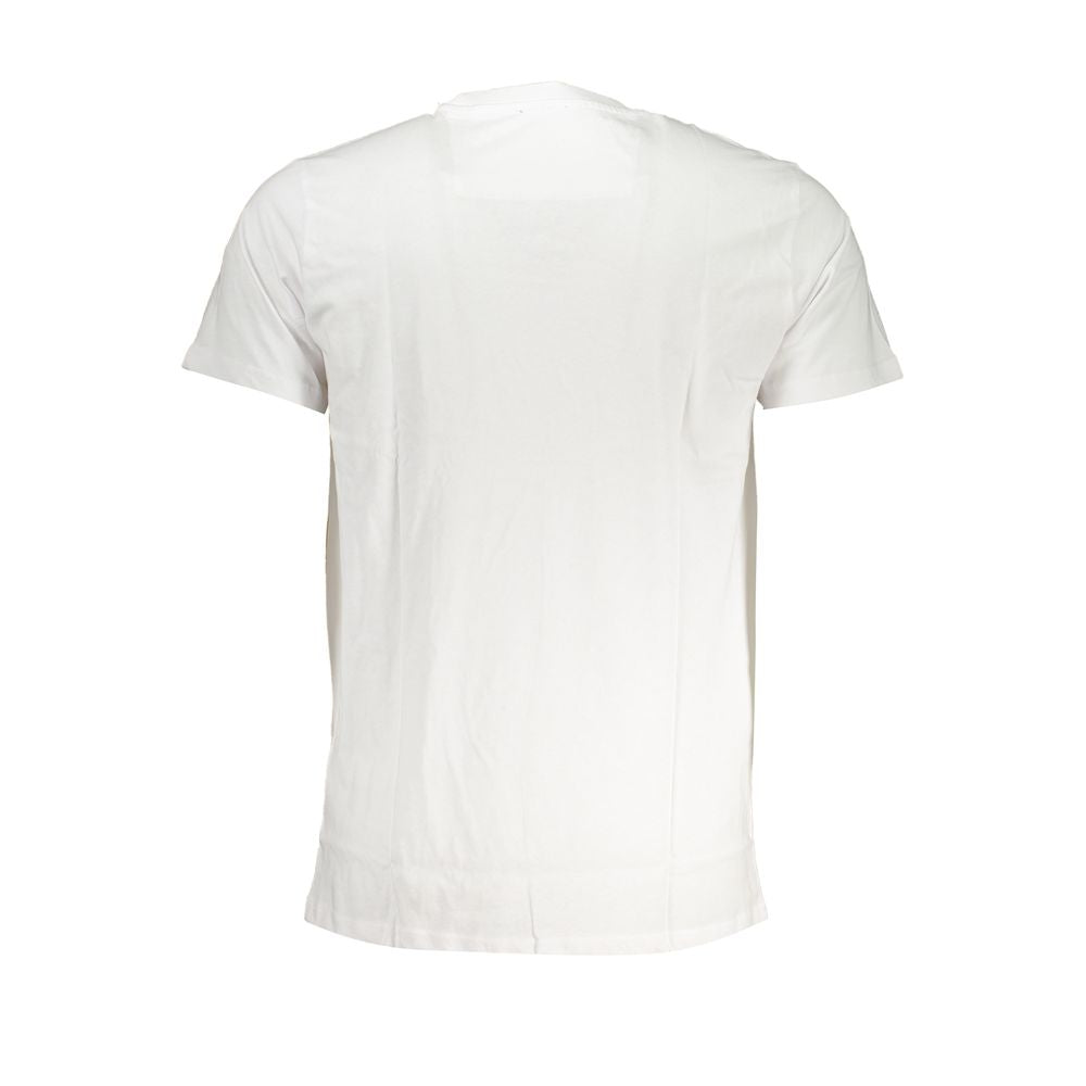 Camiseta de Algodón Blanca para Hombre Cavalli Class
