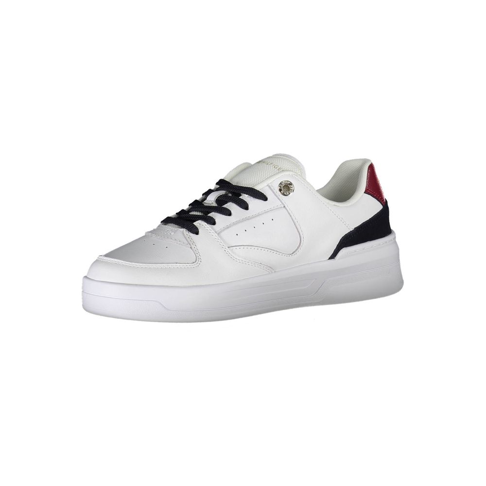 Zapatilla de Piel Blanca para Mujer Tommy Hilfiger