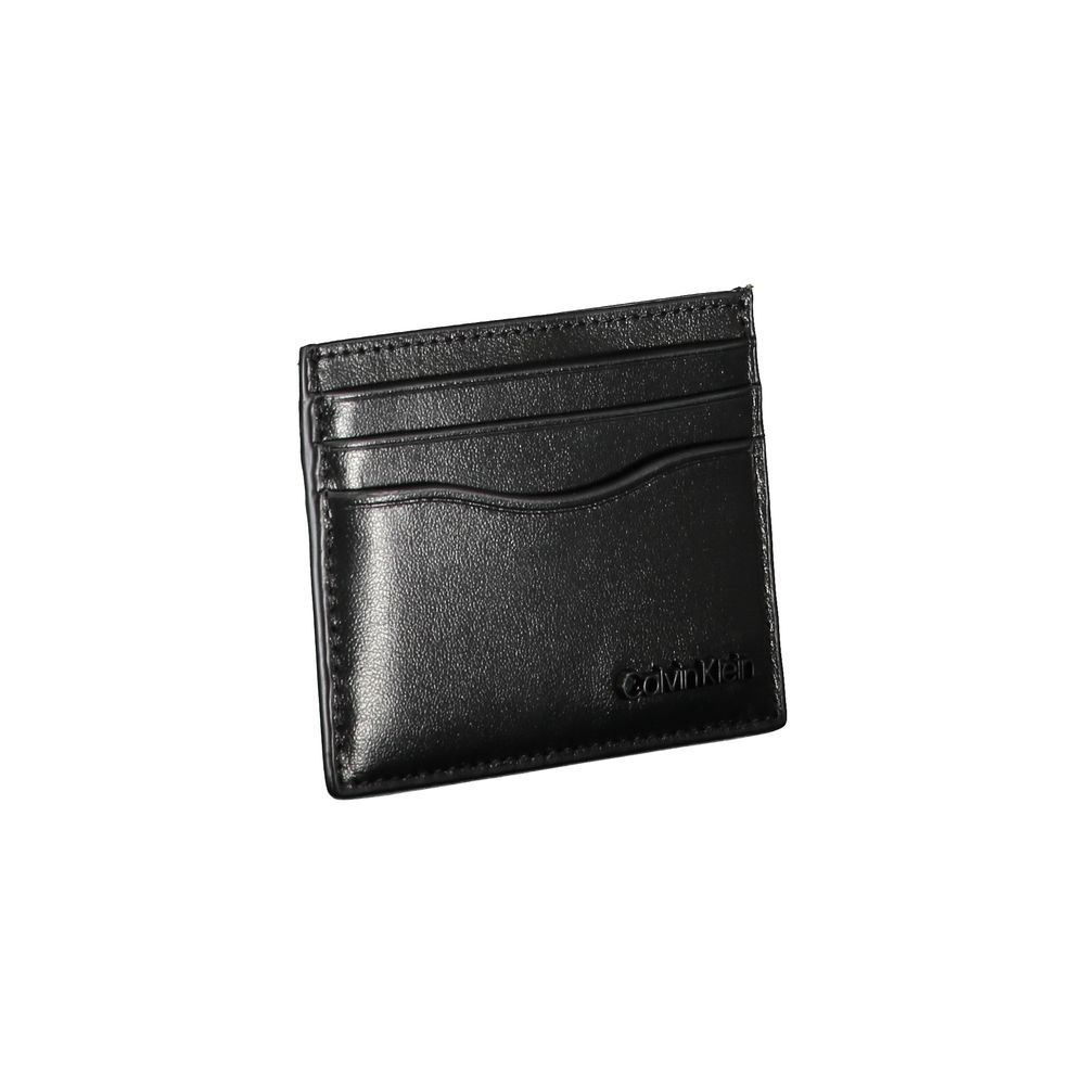 Portefeuille homme en cuir Calvin Klein Nero