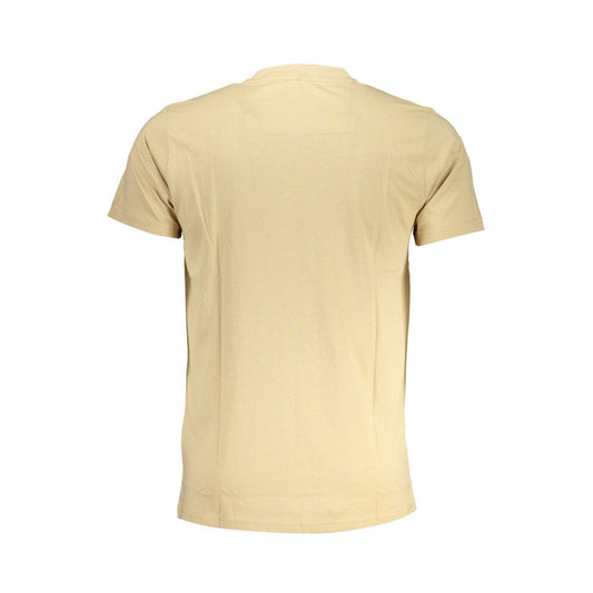 Camiseta de algodón beige para hombre Cavalli Class