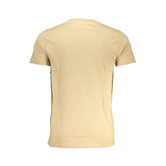 Cavalli Class Camiseta de Hombre de Algodón Beige