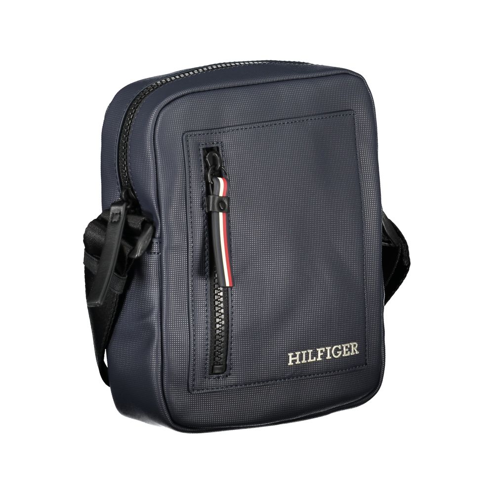 Tommy Hilfiger Blue Polyurethane Men's Shoulder Bag