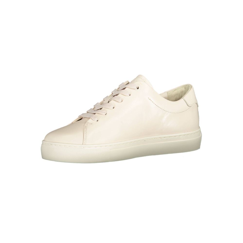 Zapatillas deportivas Tommy Hilfiger de cuero beige para mujer