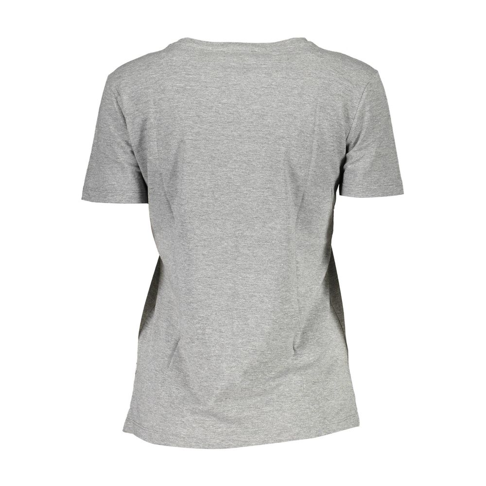Camiseta de algodón gris Guess Jeans para mujer
