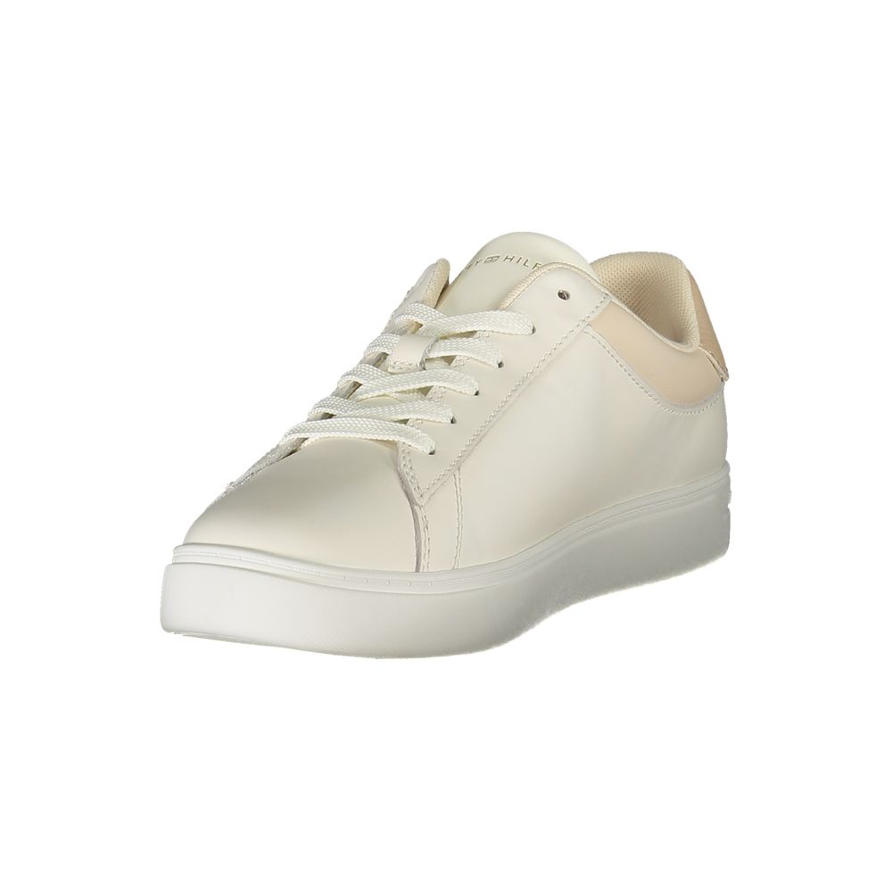 Zapatilla para mujer de poliuretano beige Tommy Hilfiger