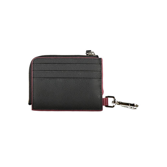 Tommy Hilfiger Cartera de cuero negra para hombre