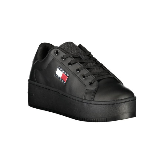Zapatillas Tommy Hilfiger de poliuretano negras para mujer