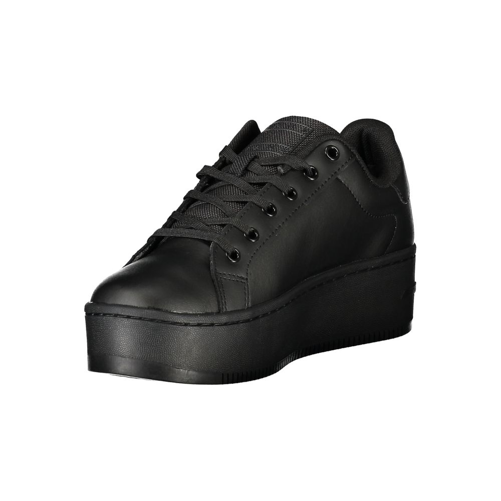Zapatillas Tommy Hilfiger de poliuretano negras para mujer