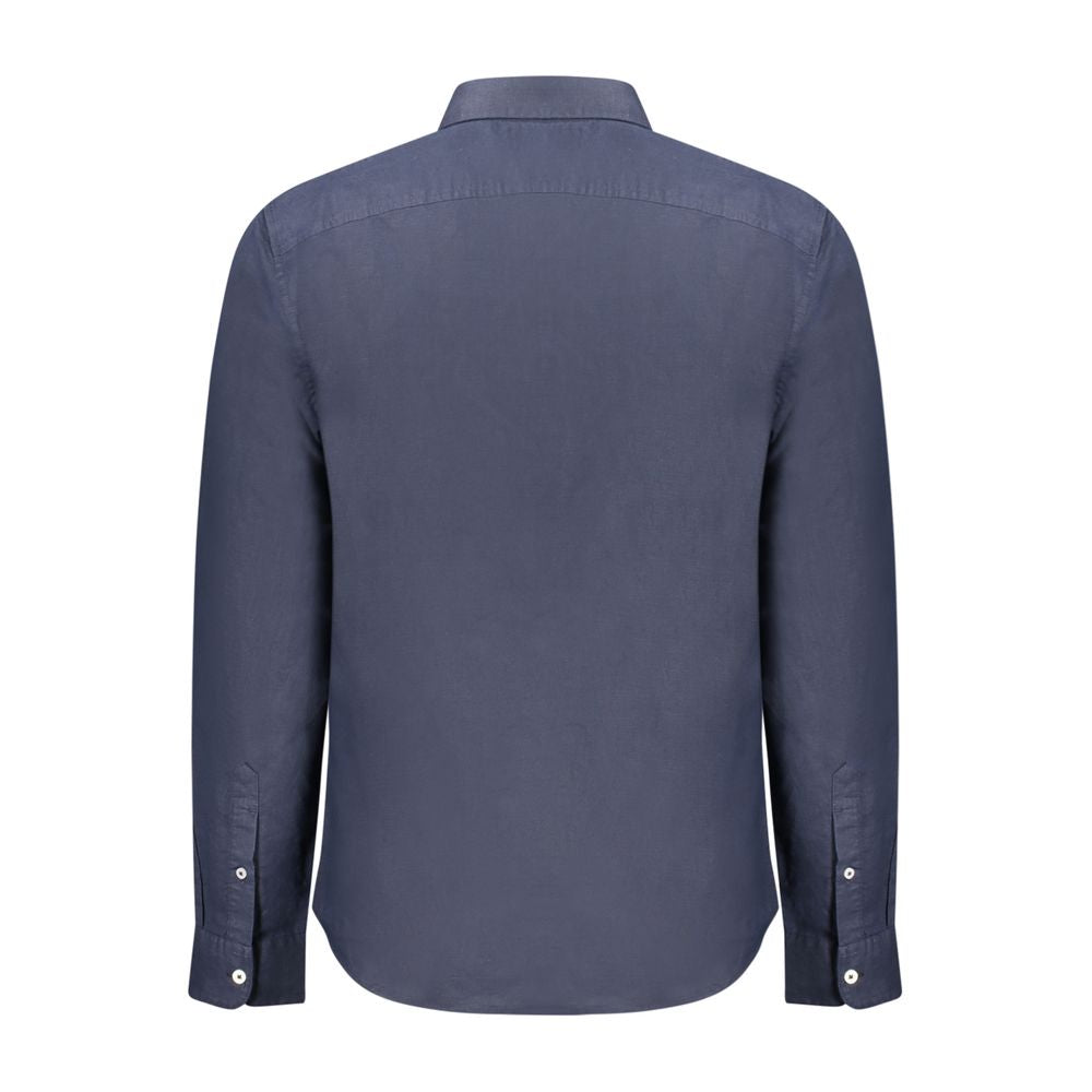 Camisa de lino azul para hombre Timberland