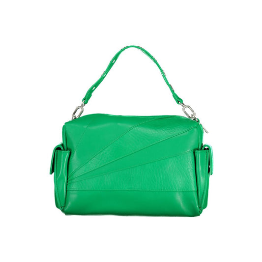 Bolso de mano de poliuretano verde Desigual para mujer