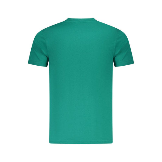 Camiseta de algodón verde Cavalli Class para hombre