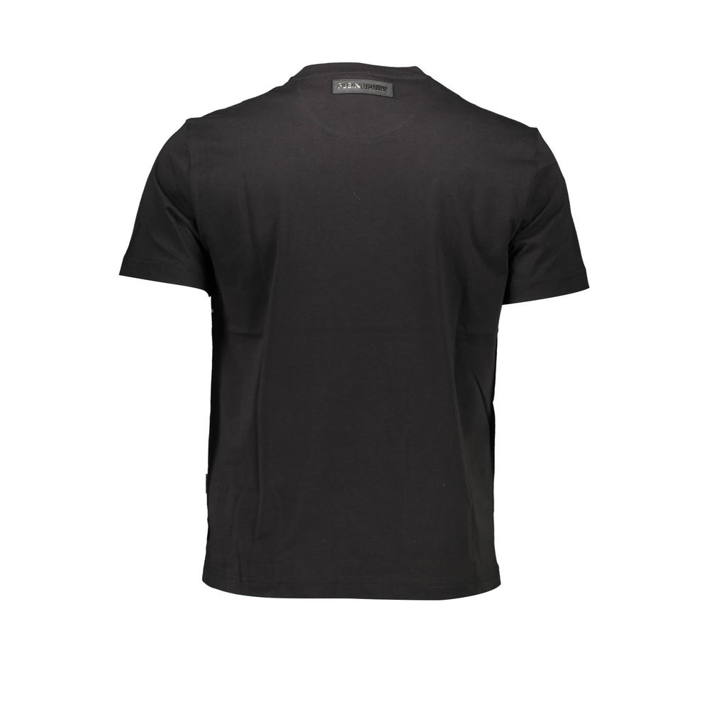 Camiseta de hombre de algodón negra Plein Sport