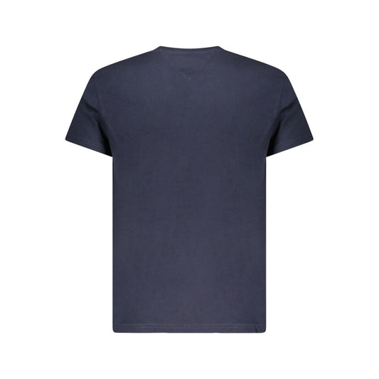 Camiseta de algodón azul para hombre Tommy Hilfiger