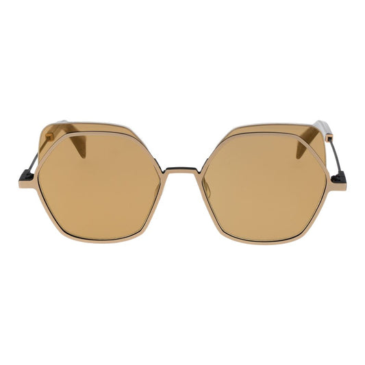 Gafas de sol Yohji Yamamoto de acero inoxidable dorado