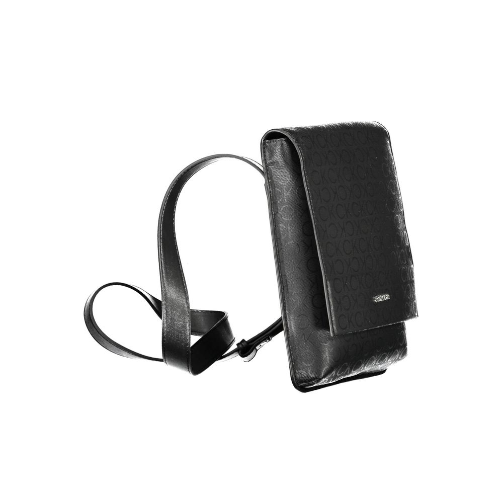 Calvin Klein Black Polyester Men's Shoulder Bag