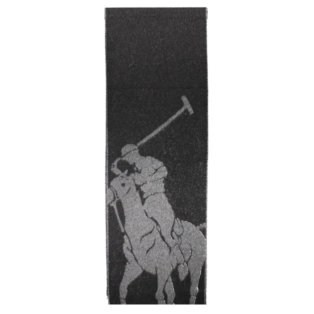 Ralph Lauren Nero Lana Hombre Bufanda