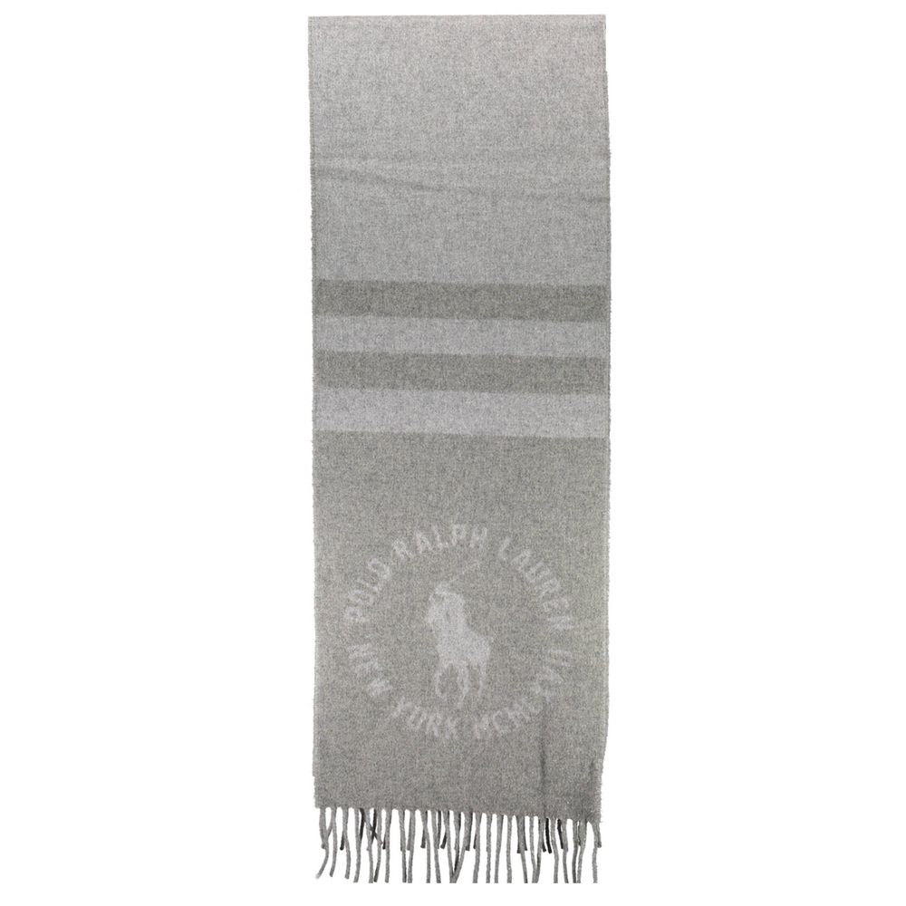 Bufanda de hombre de lana gris de Ralph Lauren