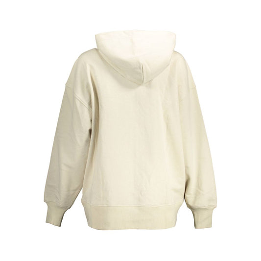 Sudadera de algodón beige para mujer Calvin Klein