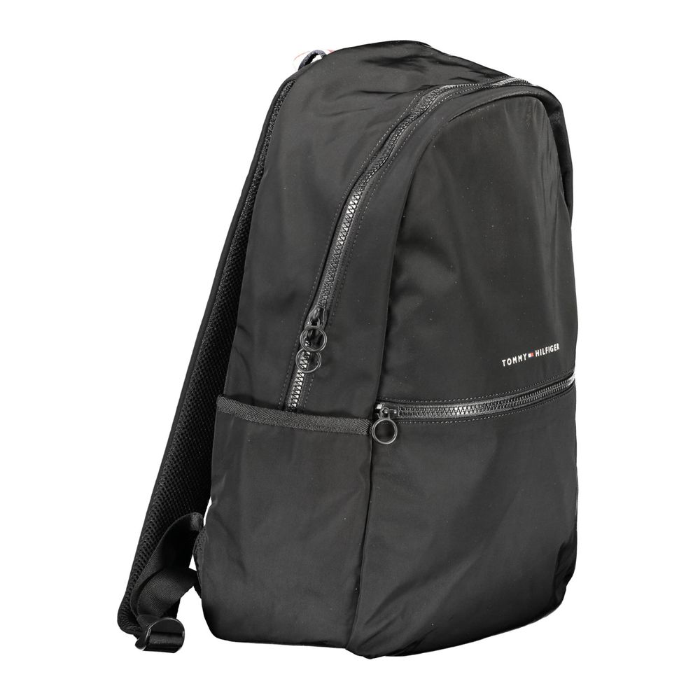 Tommy Hilfiger Black Polyester Men's Backpack