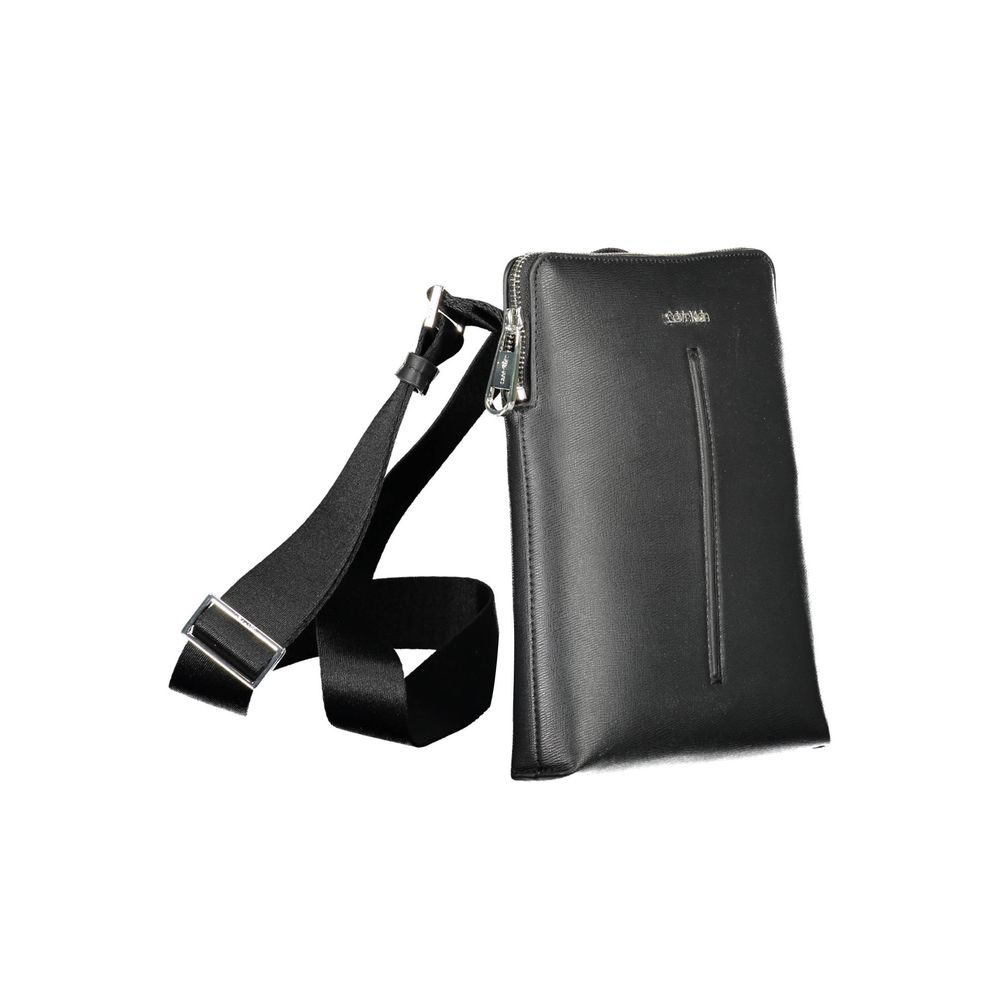 Bolso de hombro de poliuretano negro para hombre Calvin Klein