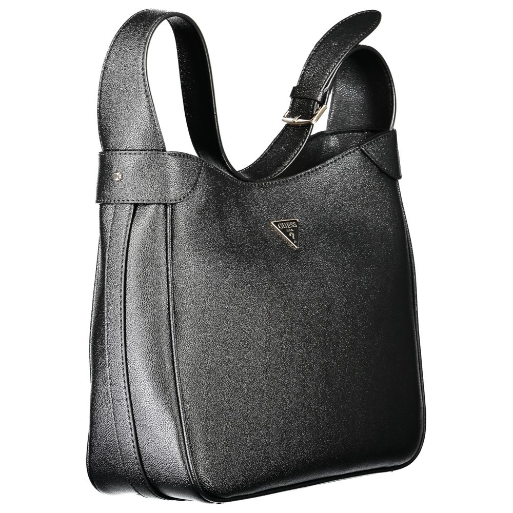Bolso de mano Guess de poliuretano negro para mujer