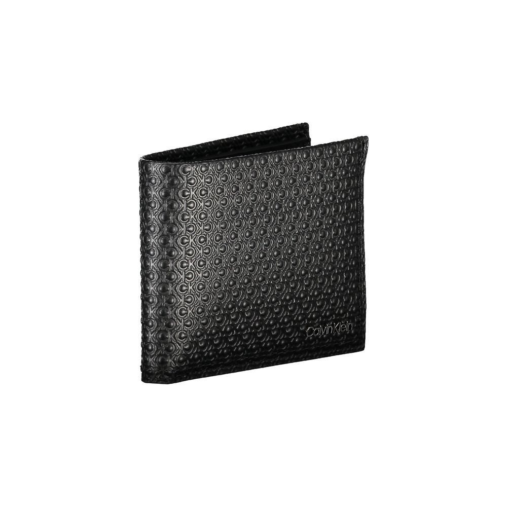 Cartera de cuero negra para hombre Calvin Klein
