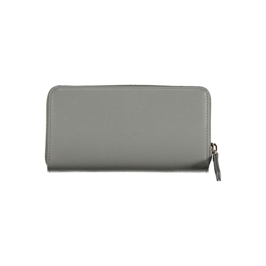 Tommy Hilfiger Cartera de poliuretano gris para mujer