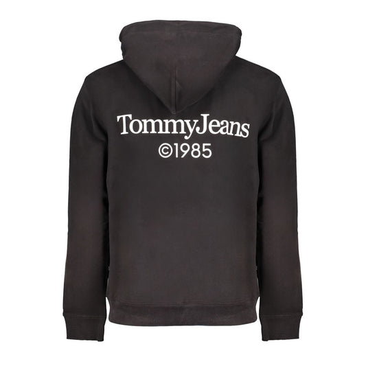 Sudadera con capucha de algodón negra para hombre Tommy Hilfiger