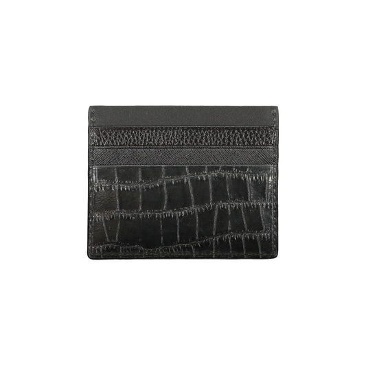 Portefeuille en cuir noir pour homme Tommy Hilfiger