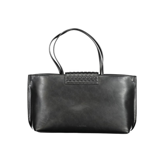 Bolso de mano Calvin Klein negro de poliéster para mujer