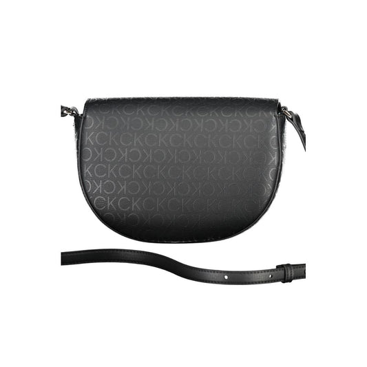 Bolso de Hombro de Poliuretano Negro Calvin Klein para Mujer