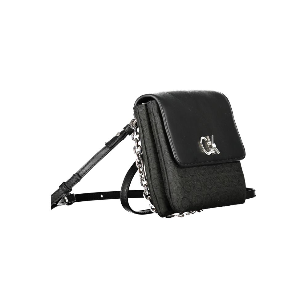 Bolso de mano Calvin Klein negro de poliéster para mujer