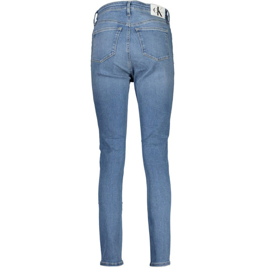 Pantalones de mezclilla de algodón Azzurro para mujer de Calvin Klein