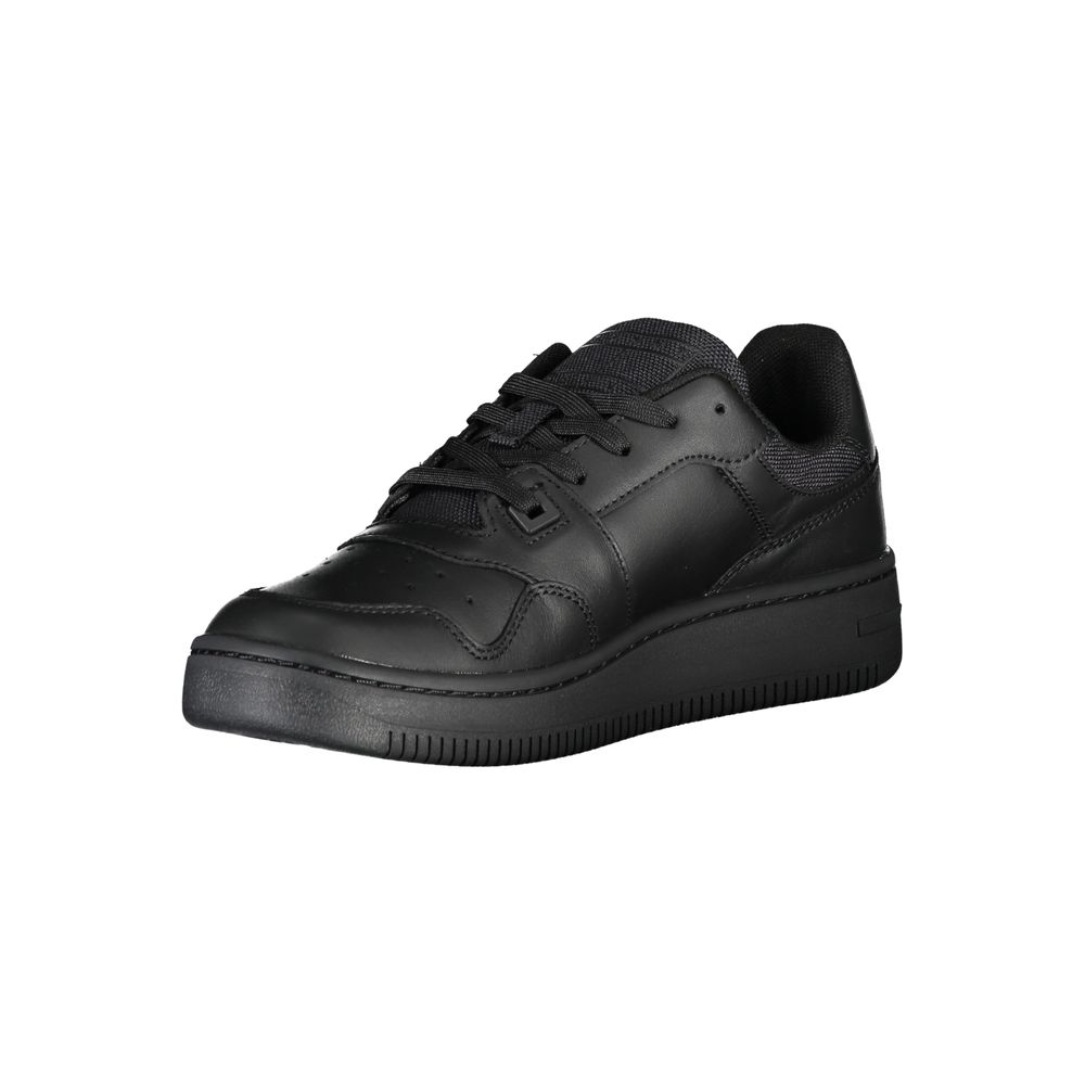 Zapatillas Tommy Hilfiger de piel negra para mujer