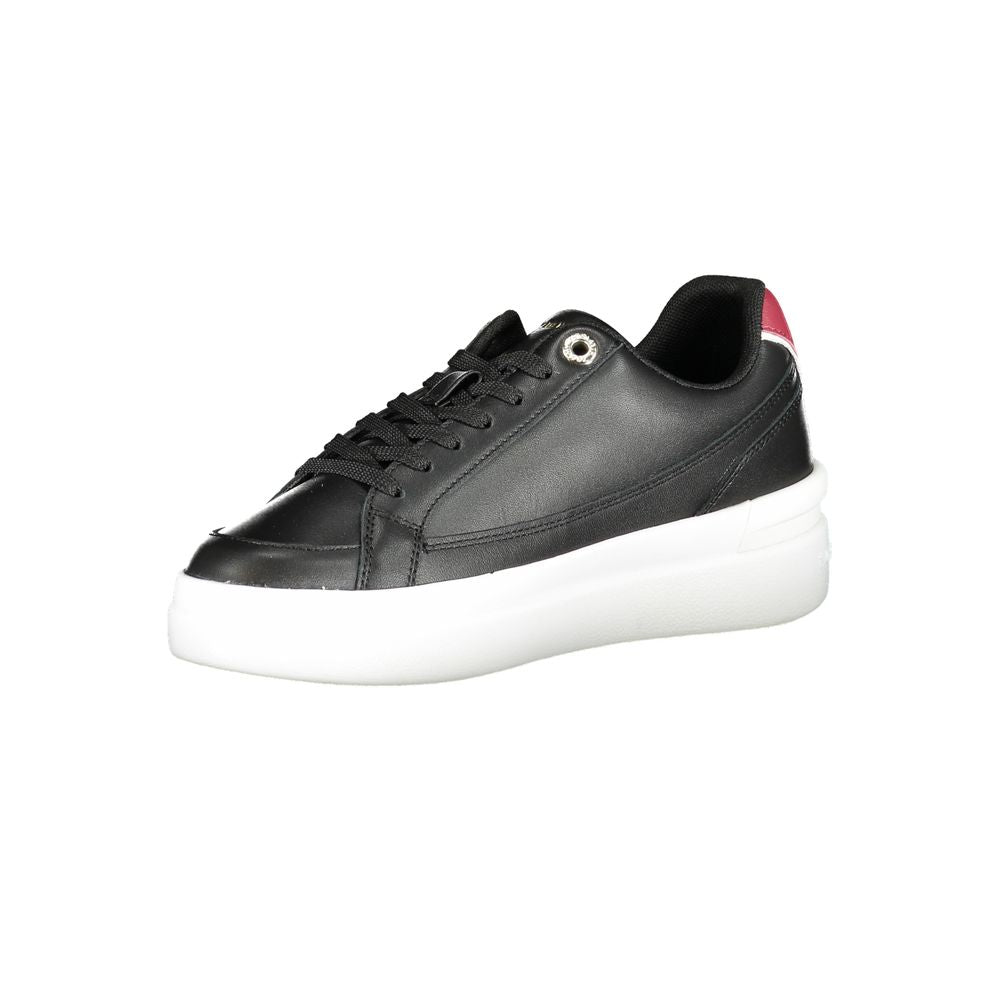 Zapatillas Tommy Hilfiger de piel negra para mujer